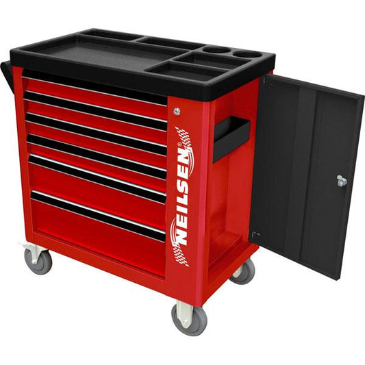 6 Drawer Toolbox Roller Cabinet With 155pcs Tools