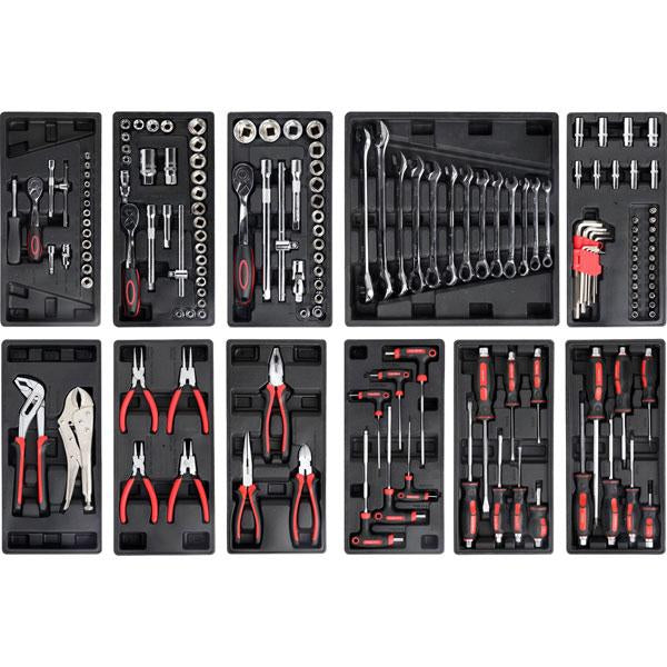 6 Drawer Toolbox Roller Cabinet With 155pcs Tools