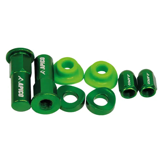 Apico Factory Wheel Bling Pack (Green) Kawasaki KXF250 KXF450