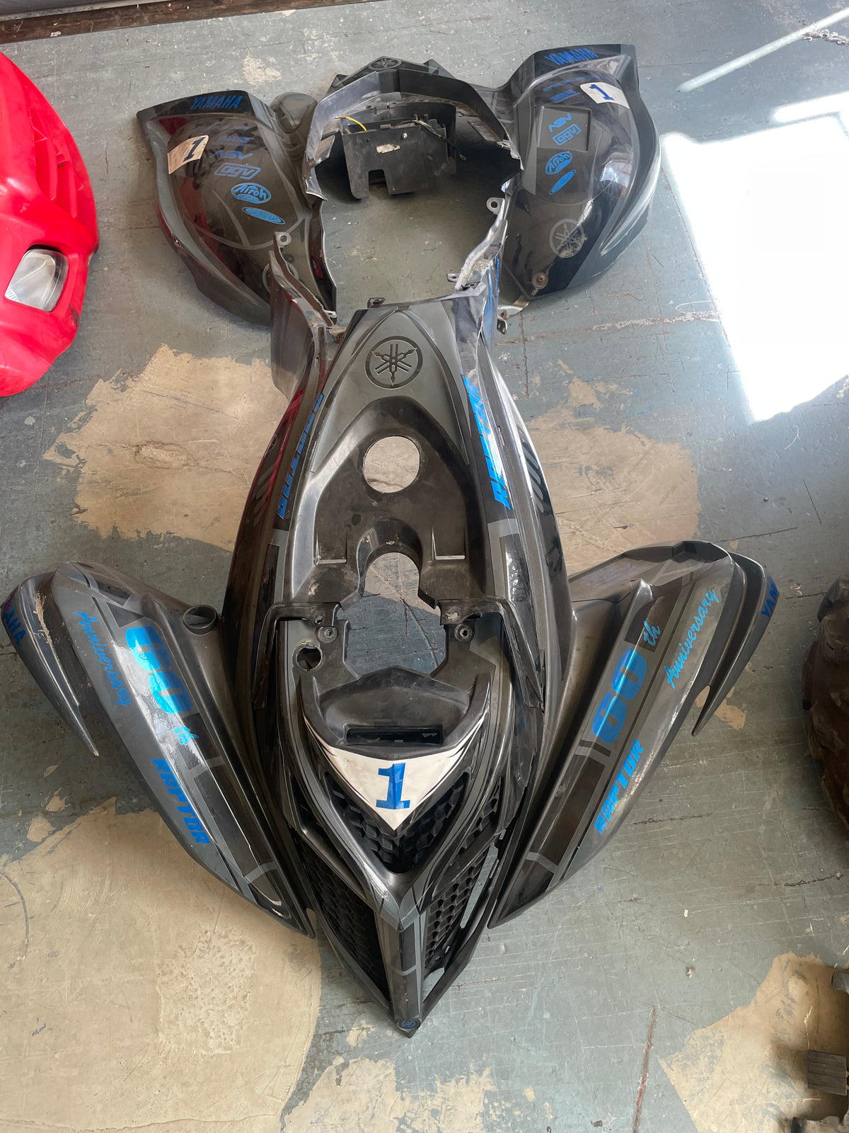 Yamaha Raptor 700 2011 plastics pannel kit