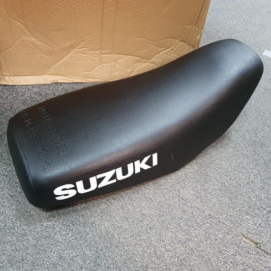 Suzuki LT50 black seat white logo