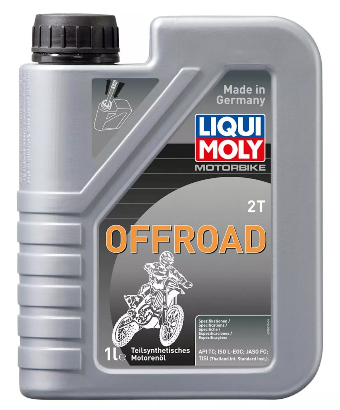 Liqui Moly 2T Off Road Oil Semi Synthetic 2 Stroke Motocross Engine Oil 1L