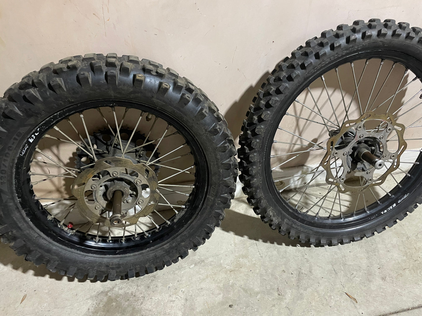 Gasgas EC 250 2010 wheel set front & rear ec250