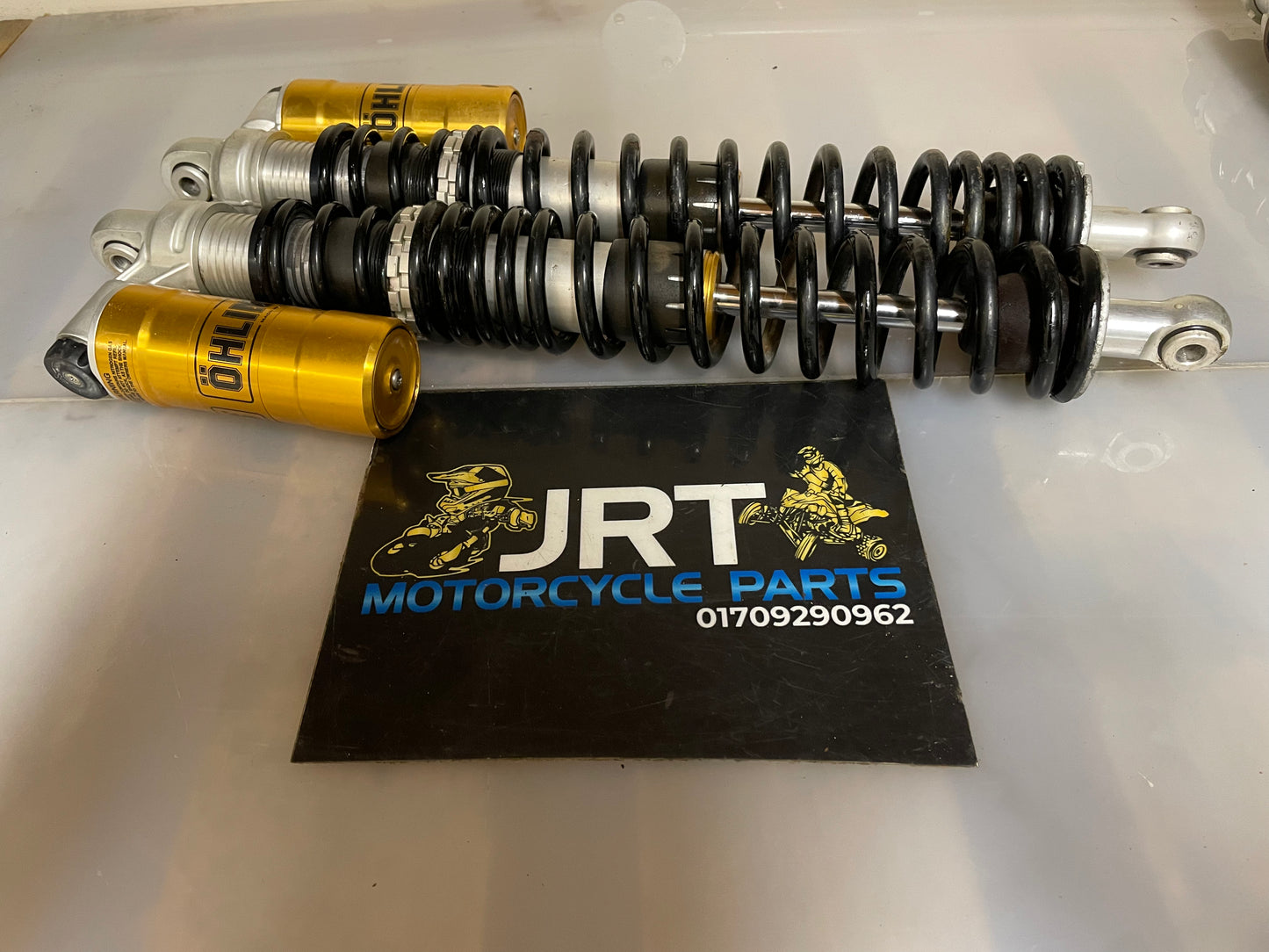 KTM XC 450 2009 quad ATV suspension shocks set front & rear Ohlins