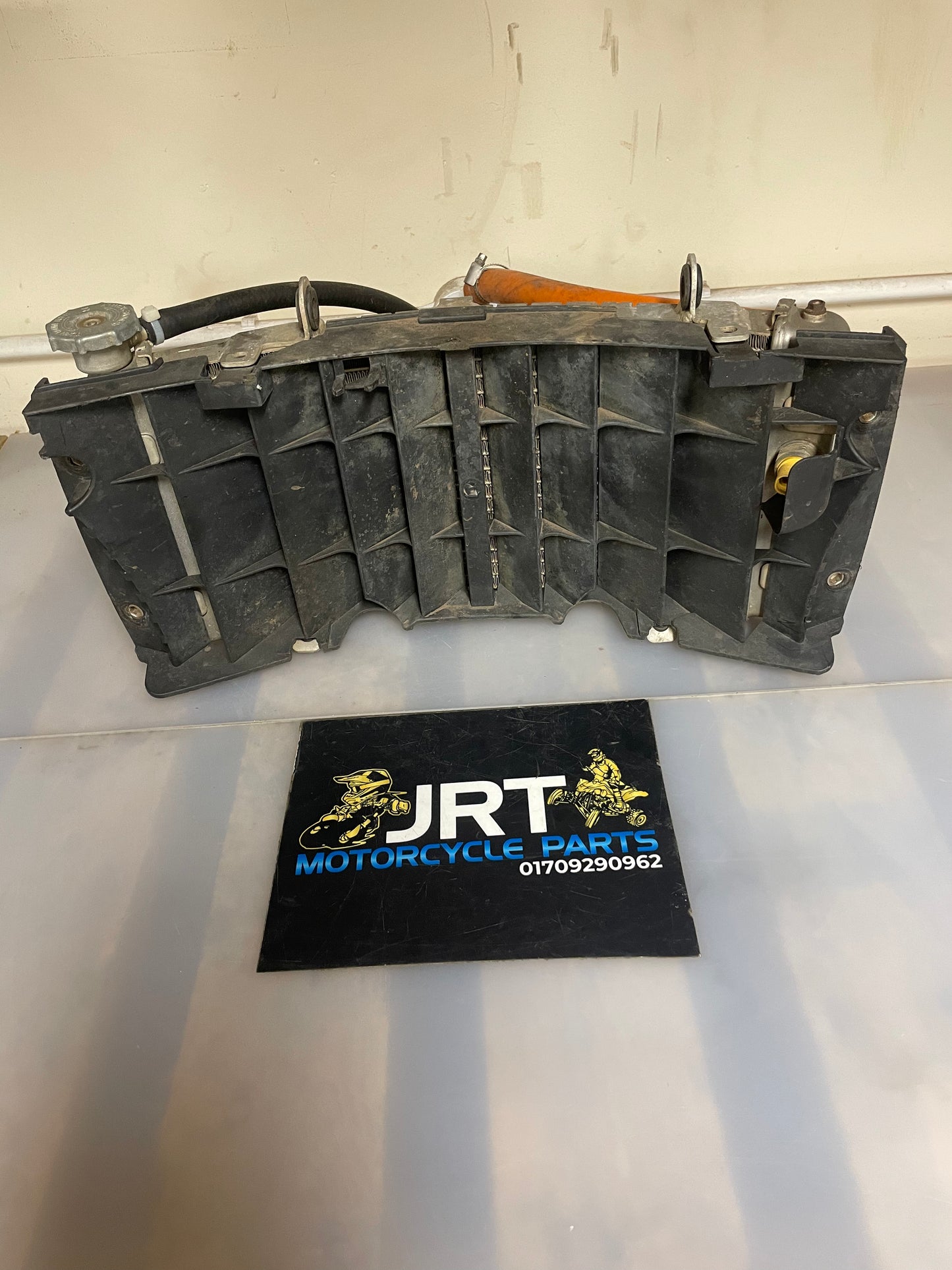 KTM XC 450 radiator & fan - coolant hoses ATV quad 2009