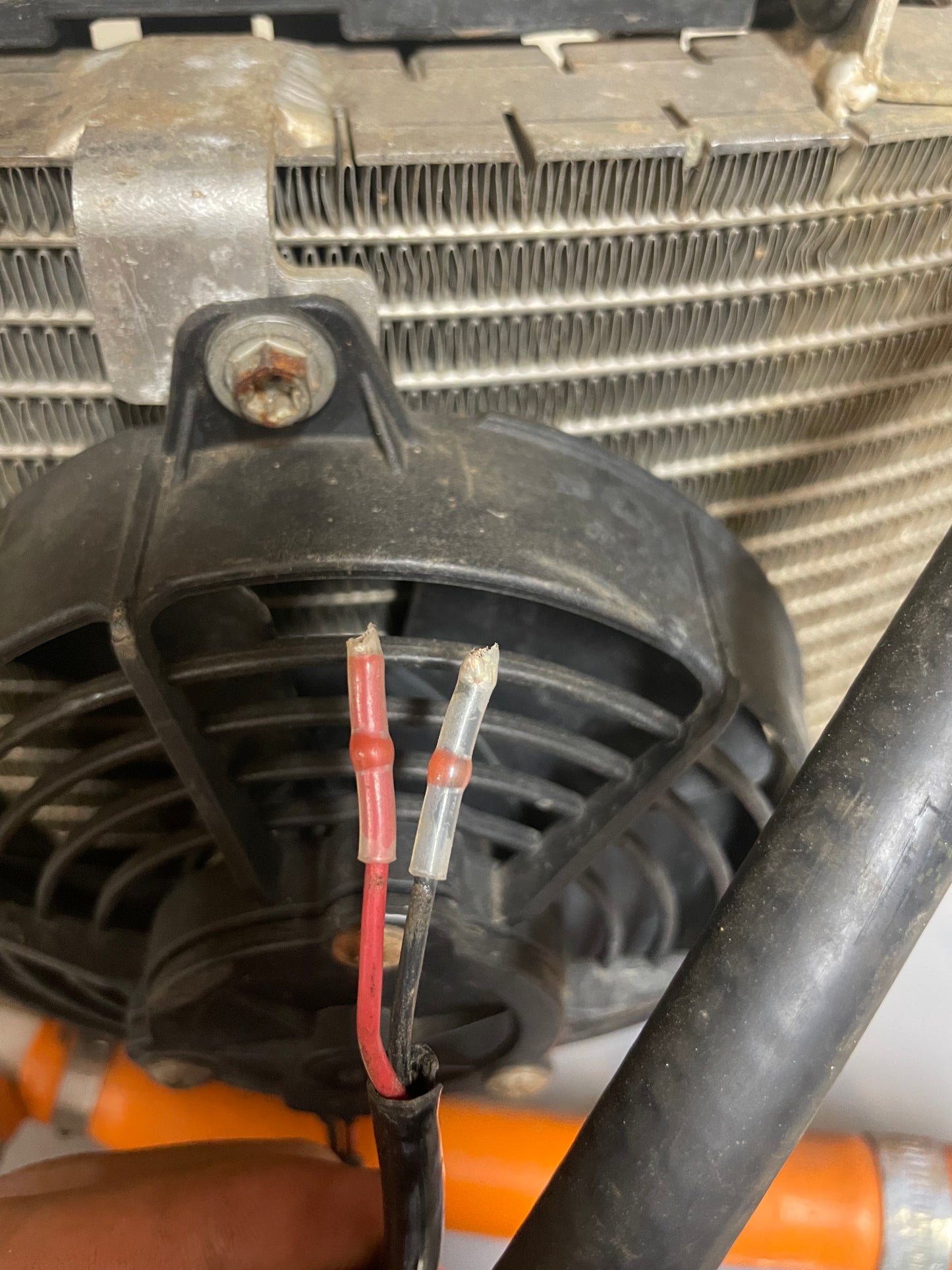 KTM XC 450 radiator & fan - coolant hoses ATV quad 2009