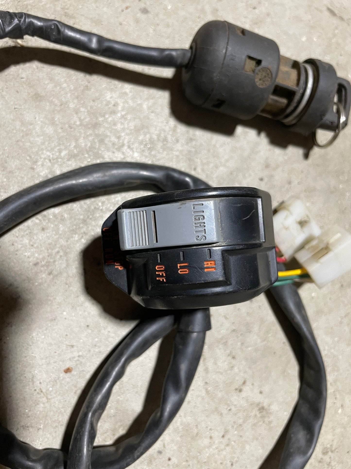 KTM XC 450 ignition switch & left handle bar switch