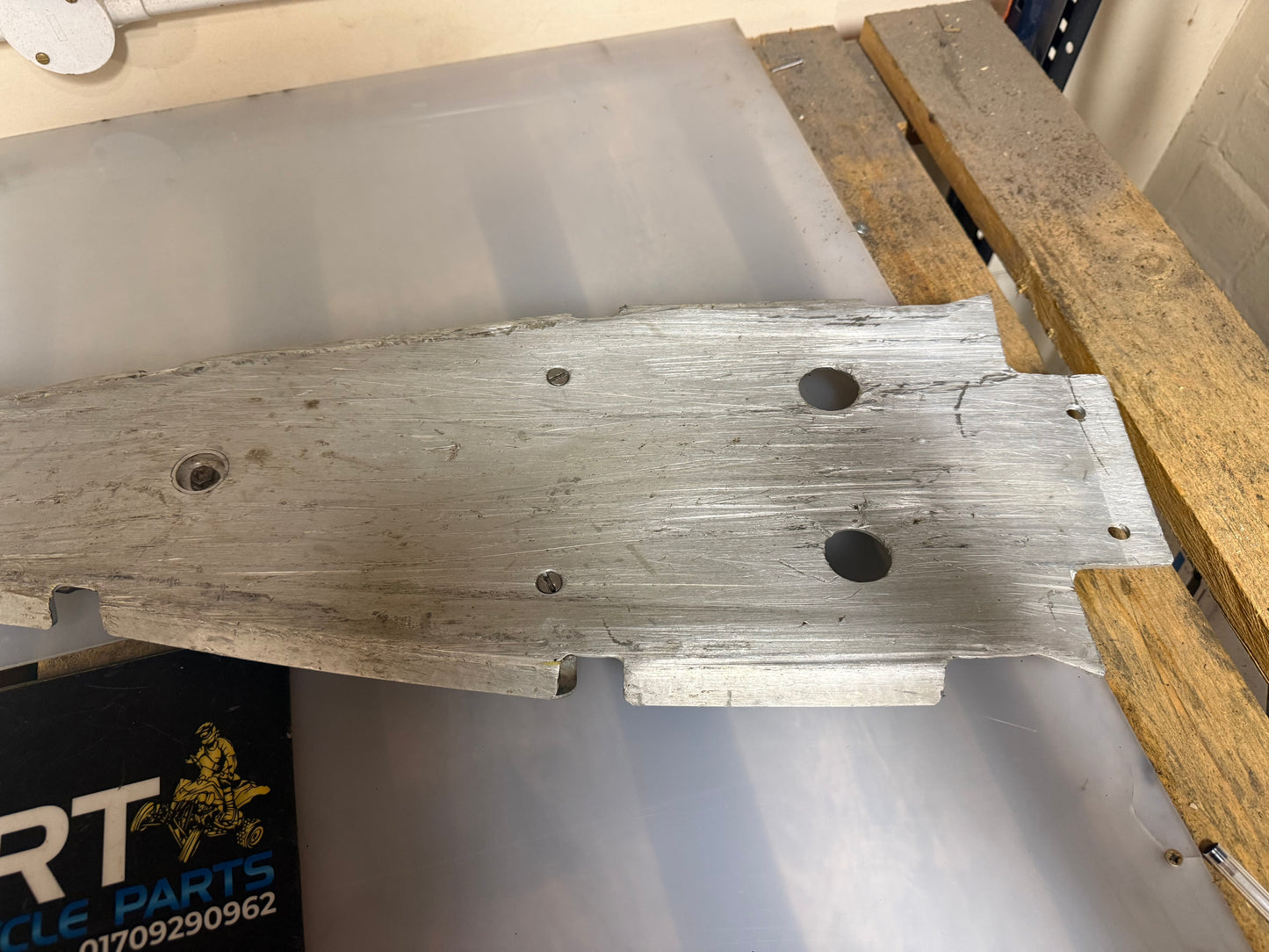 KTM XC 450 alloy skid plate under tray ATV quad under tray 2009