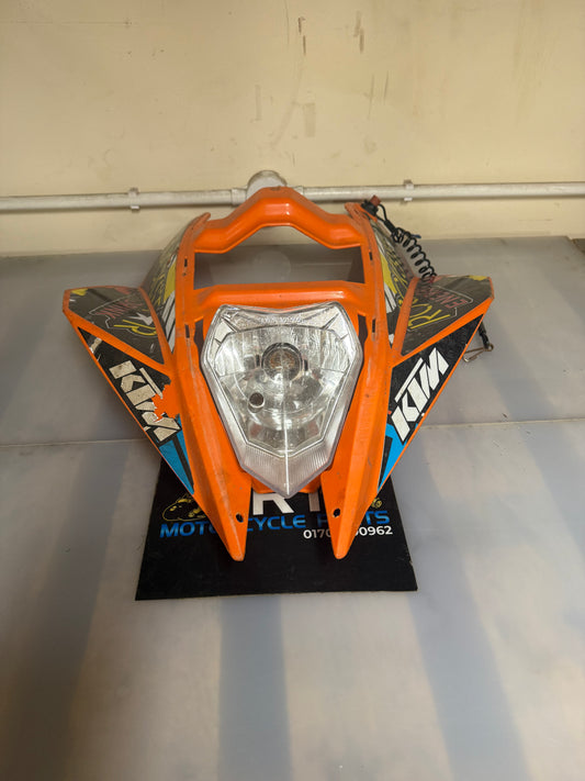 KTM XC 450 front panel with head light fairings 2009