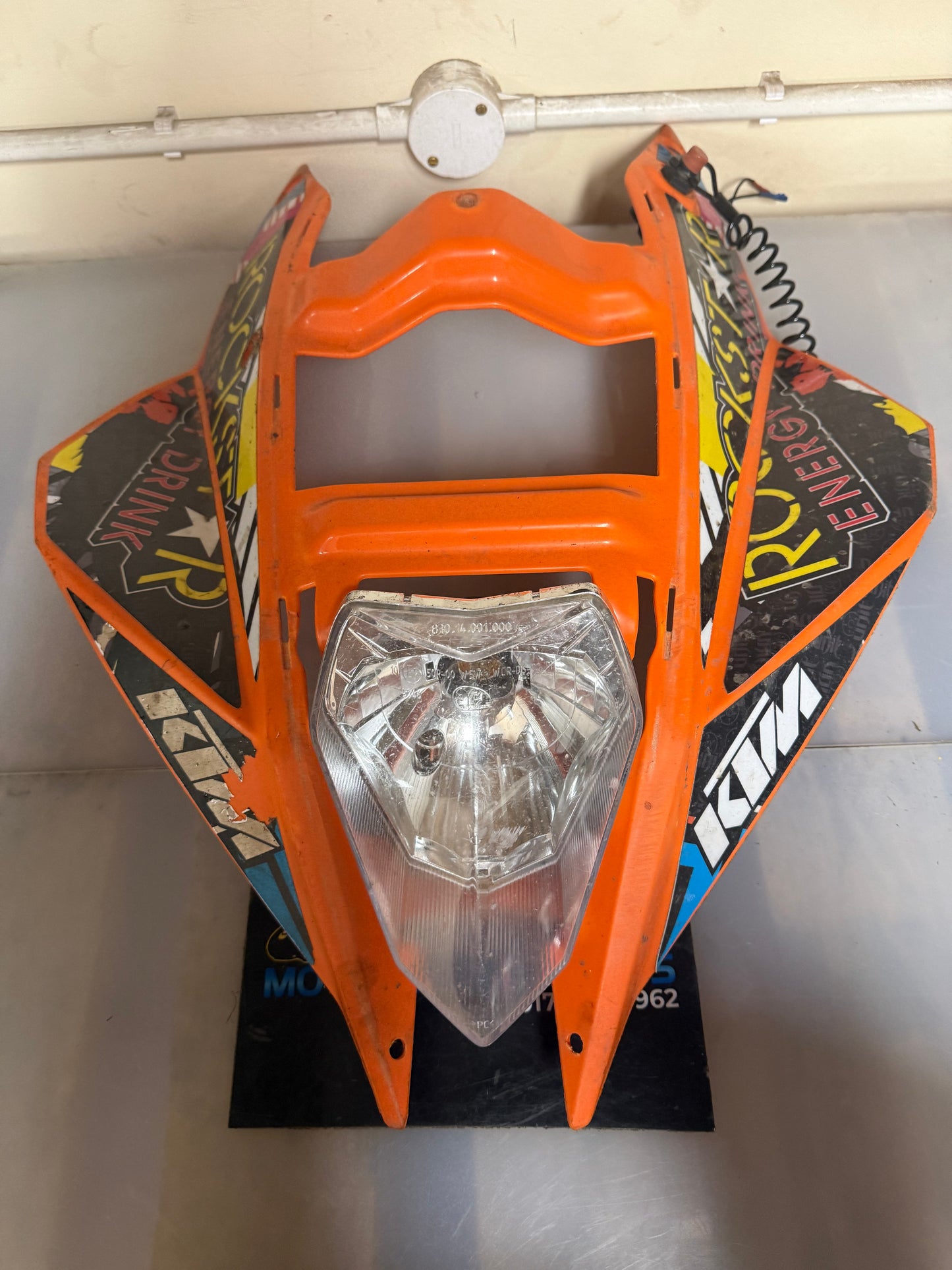 KTM XC 450 front panel with head light fairings 2009