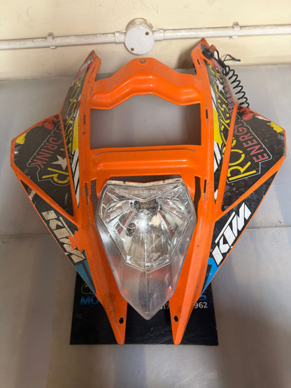 KTM XC 450 front panel with head light fairings 2009