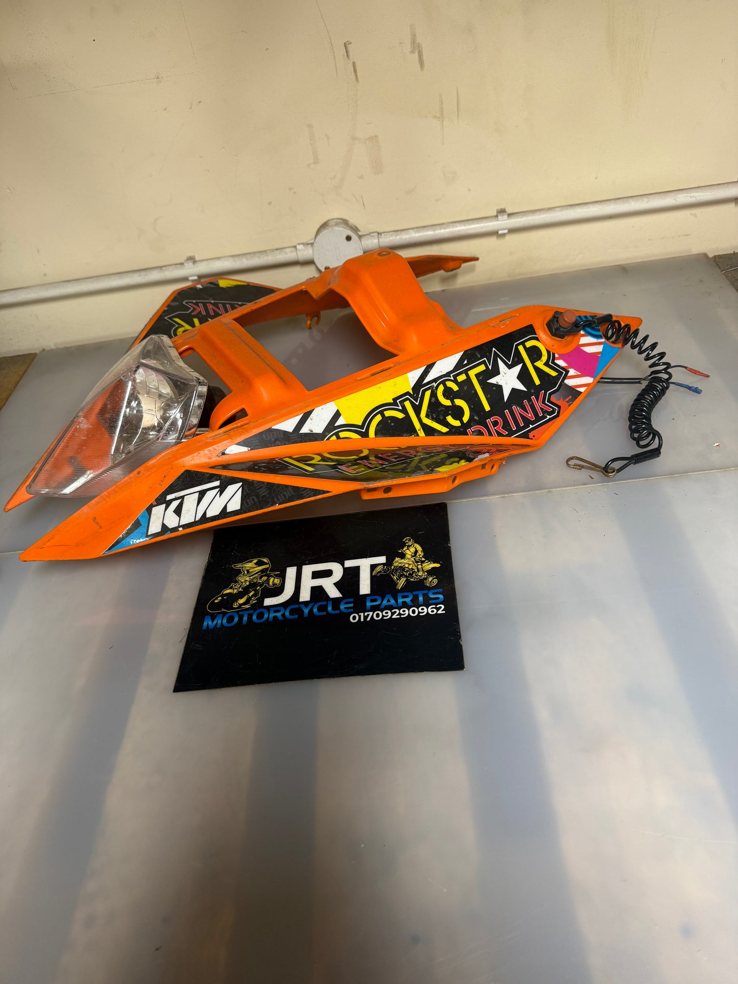 KTM XC 450 front panel with head light fairings 2009