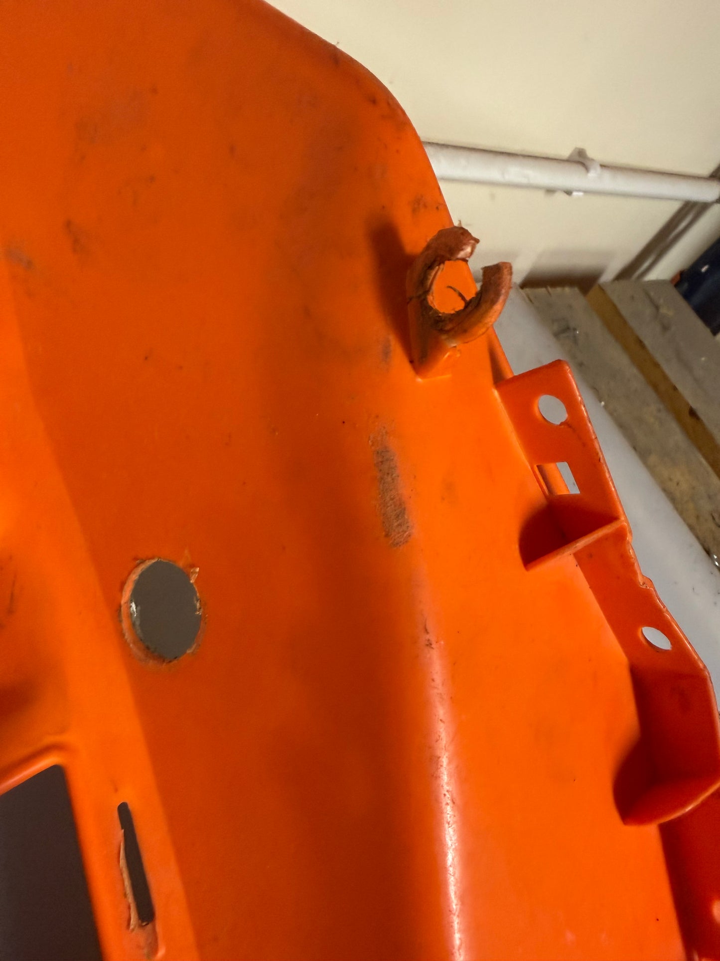 KTM XC 450 front panel with head light fairings 2009
