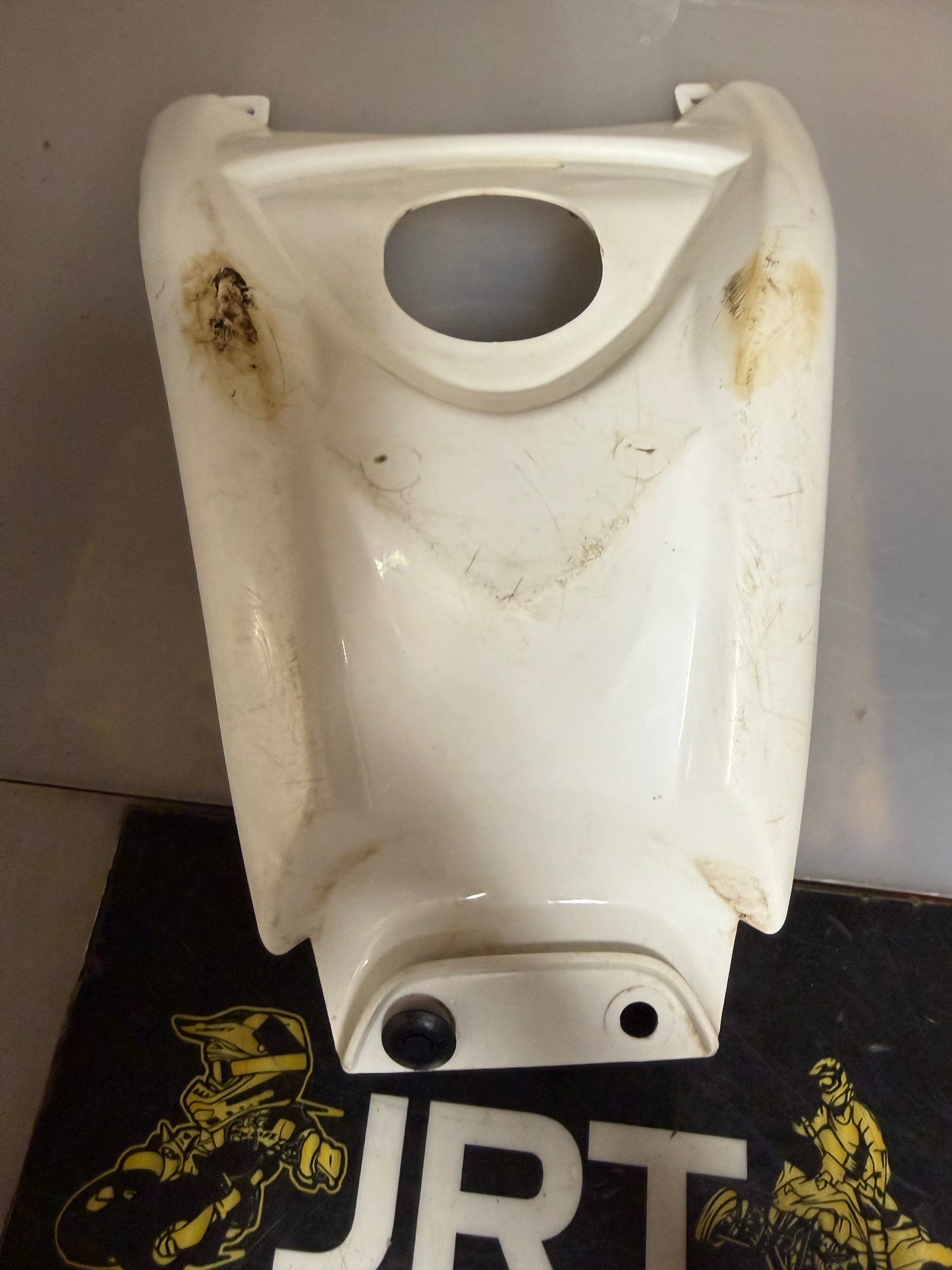 Yamaha YFM 90 2018 white plastic fairing tank cover