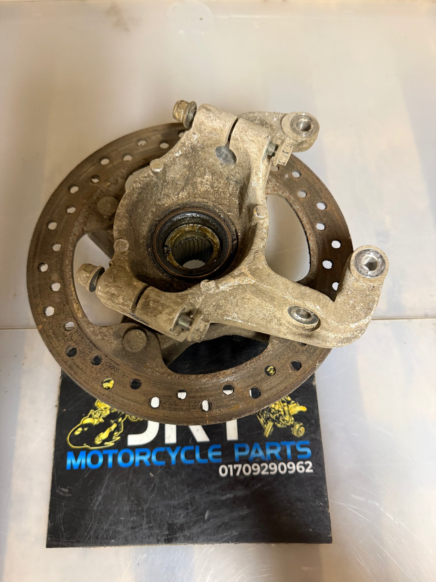 Polaris scrambler 1000 XP front right steering hub and knuckle