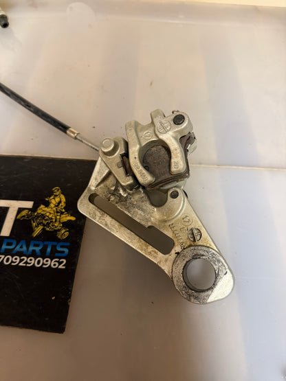 KTM SXF 350 2017 rear brake calliper with mounting bracket and hydronic line