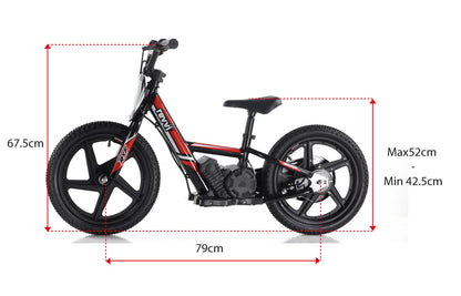 Revvi 16" Electric Balance Bike - Red