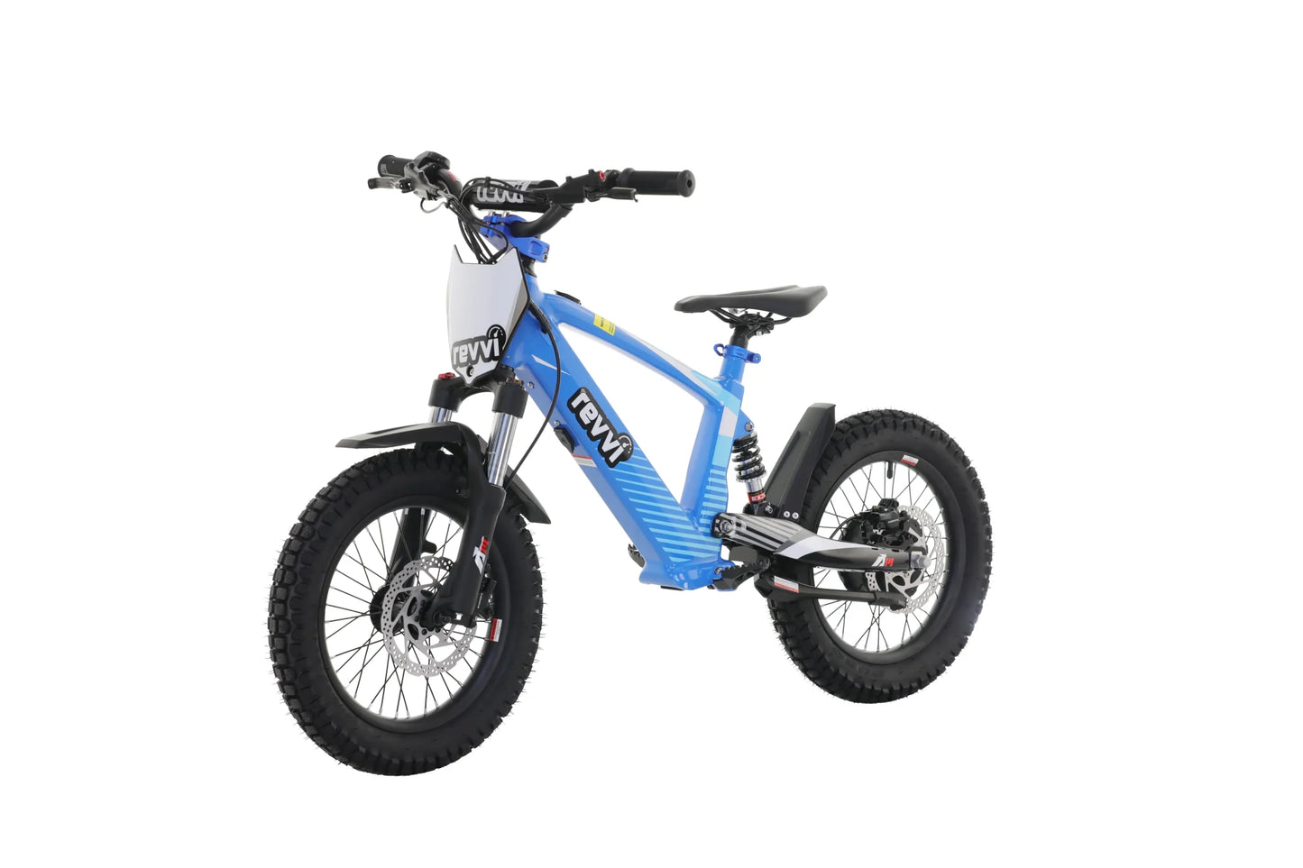 Revvi 16XL electric balance bike BLUE
