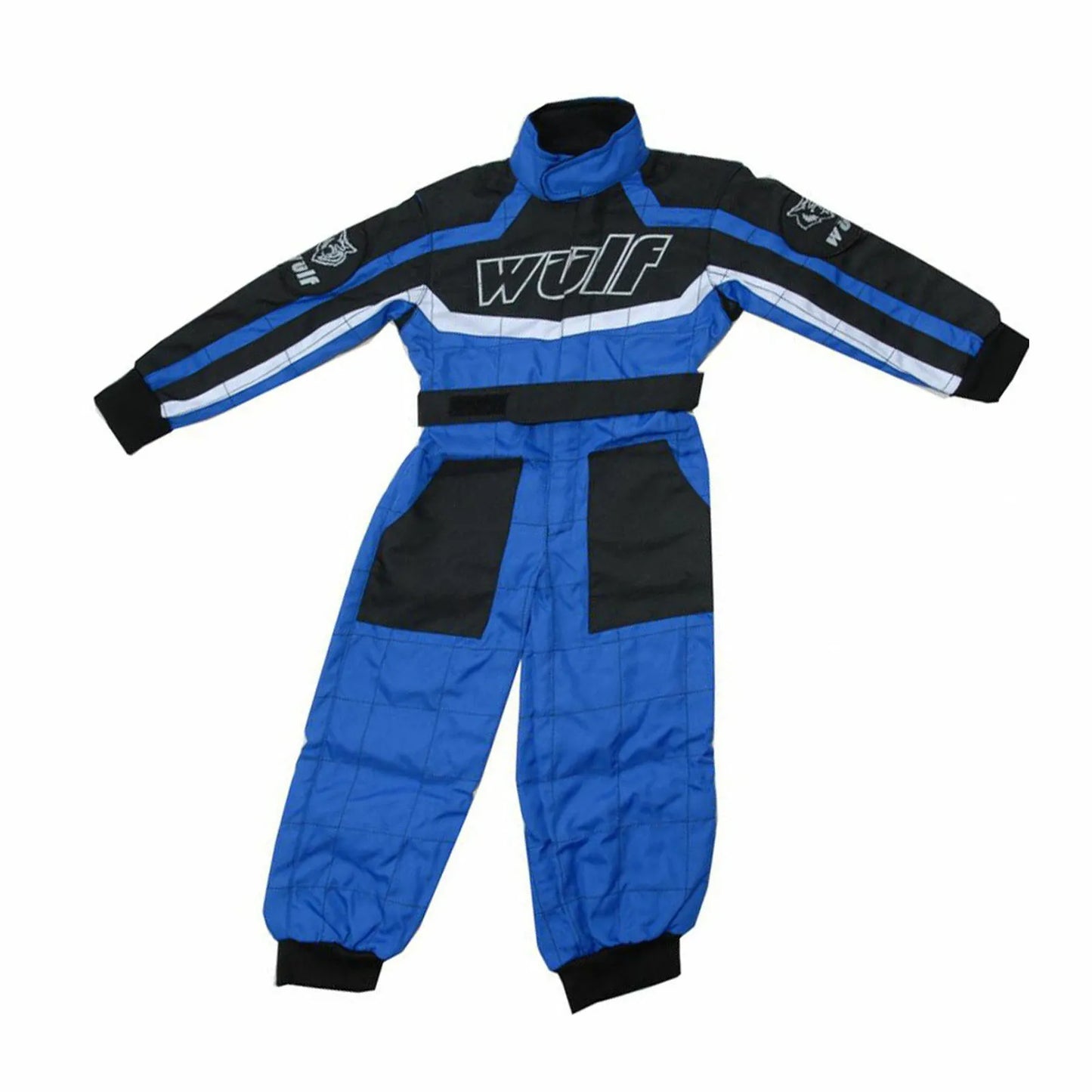 Wulfsport Cub BLUE Kids Motocross Motorbike Kart Race Suit MX Off Road Junior