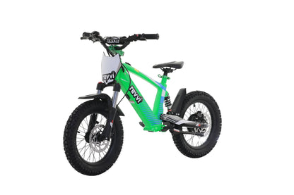 Revvi 16XL electric balance bike GREEN