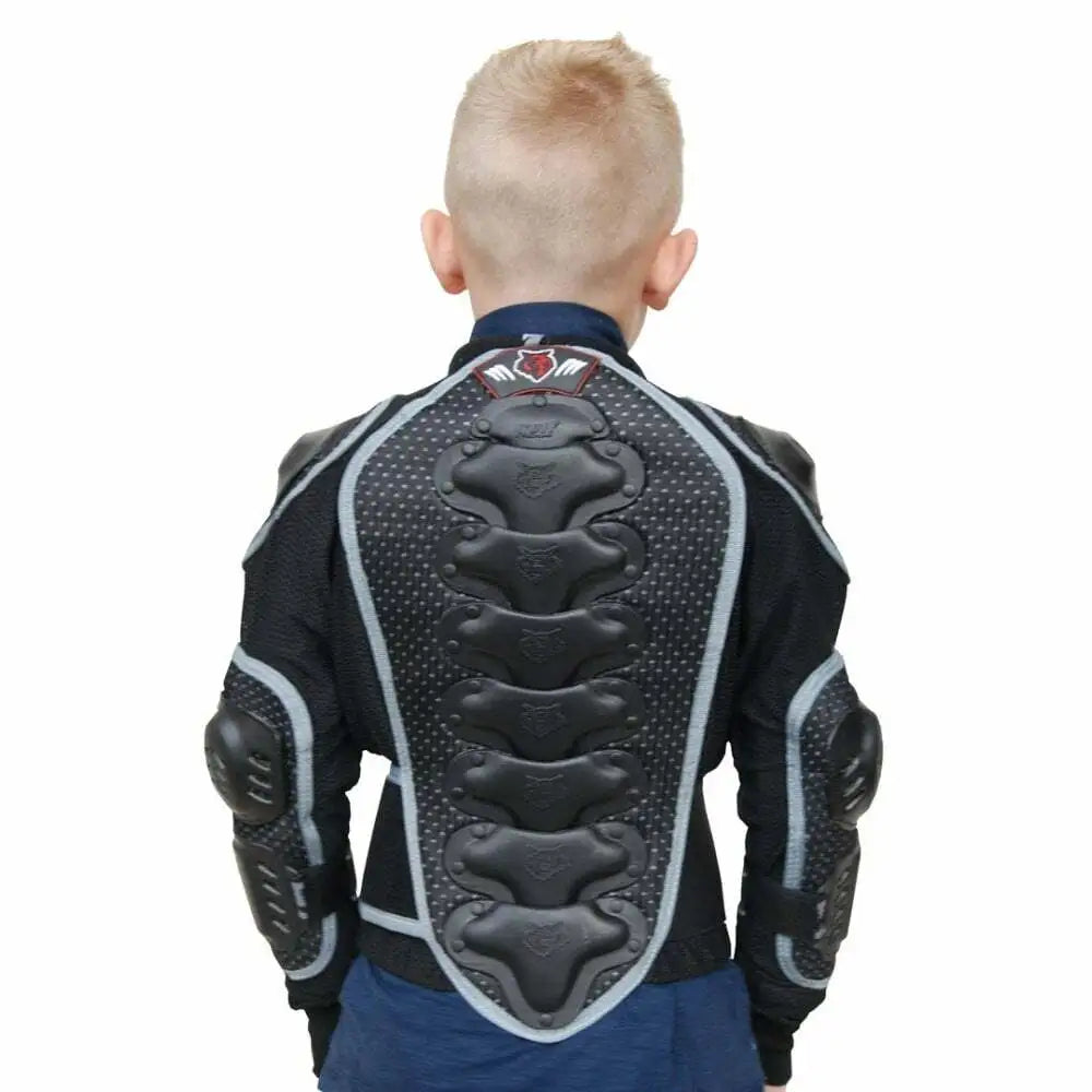 Wulfsport Kids Childrens Cub Motocross MX Quad Bike Deflector Body Armour Suit