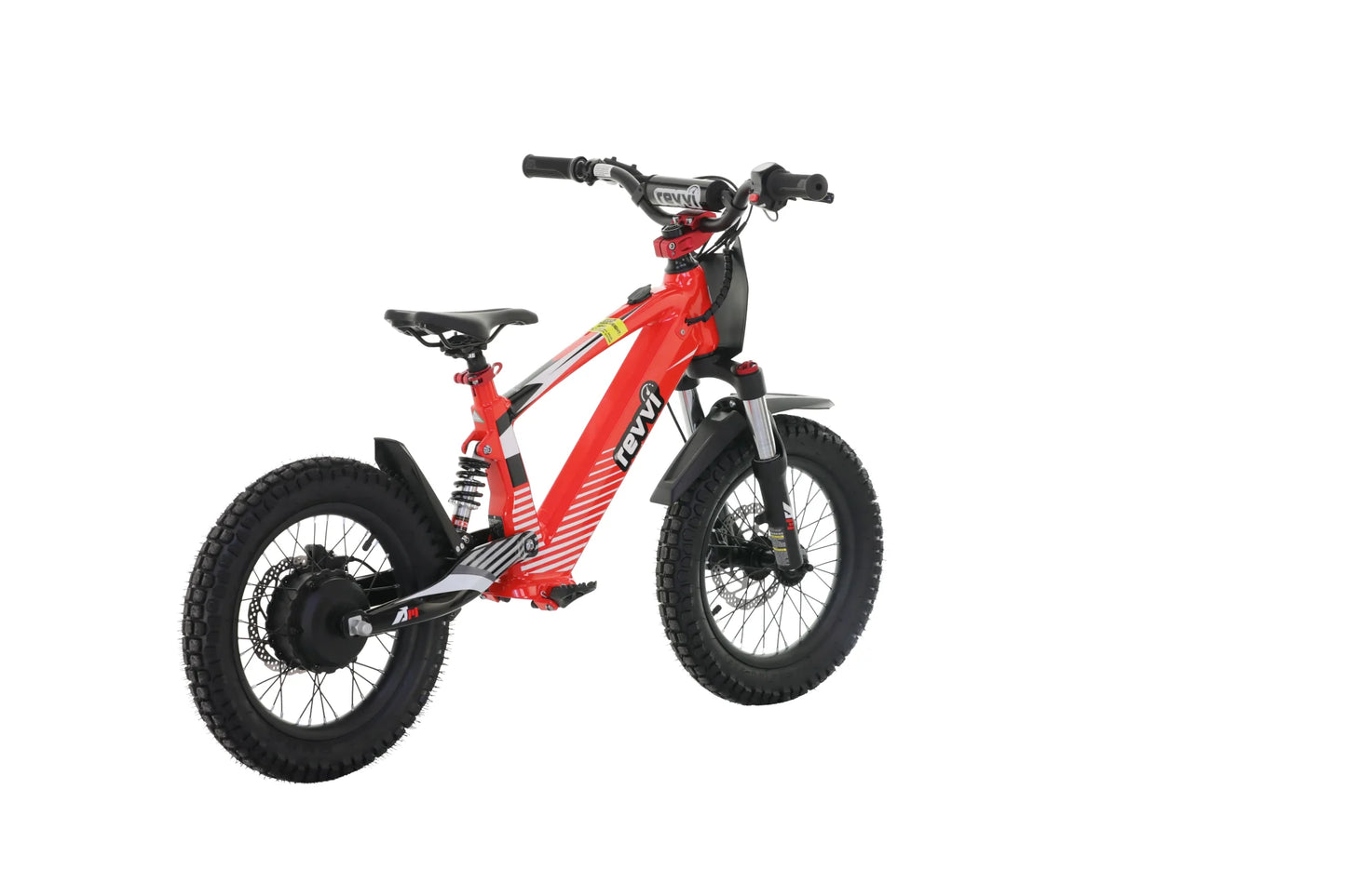 Revvi 16XL electric balance bike RED