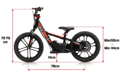 Revvi 16" Plus Electric Balance Bike - Blue